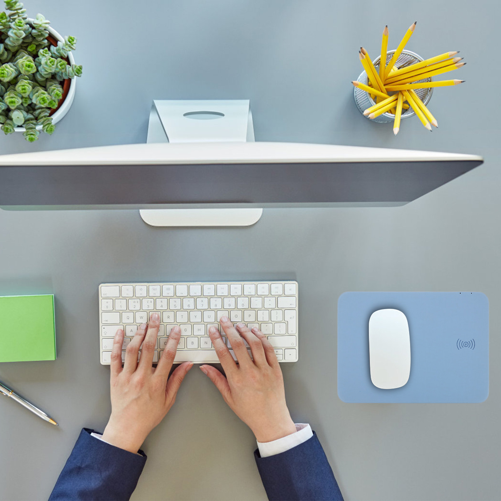 Mouse Charging Pad - 무선 충전 마우스 패드 15W 듀얼