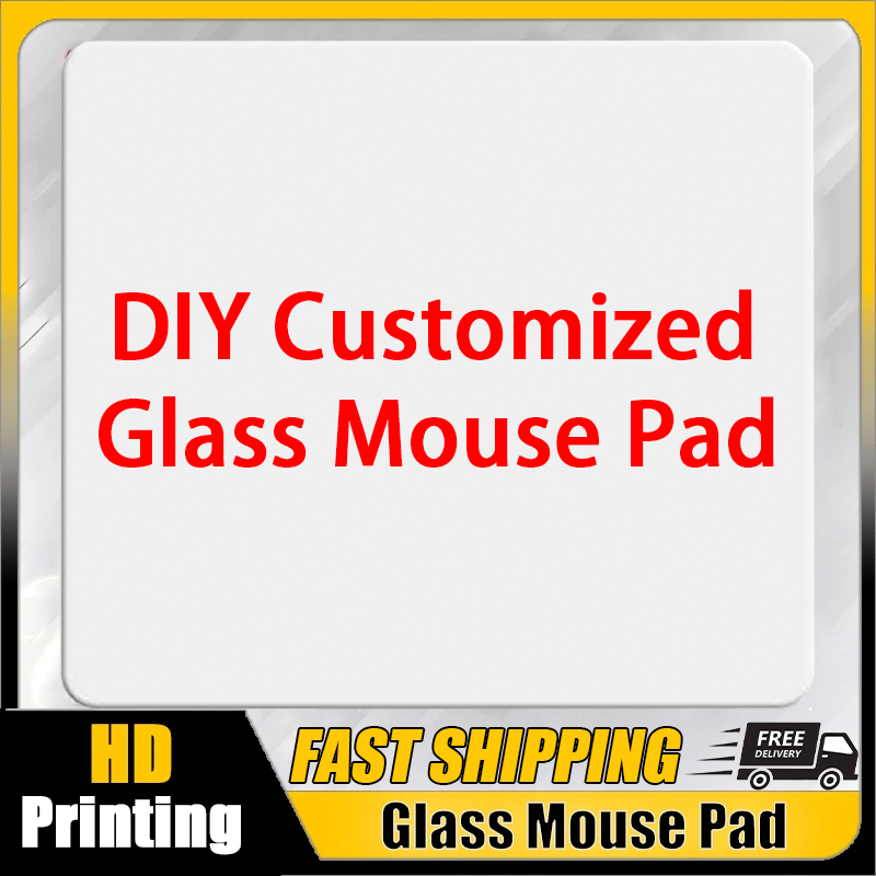 Tech Desktop Accessories - 맞춤형 유리 마우스 패드 DIY 디자인