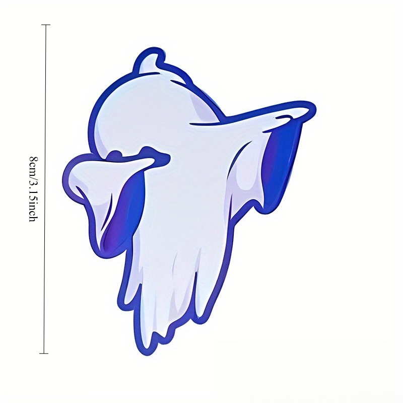 Tech Gear Accessories - 2개입 댑핑 고스트 비닐 스티커, 네온