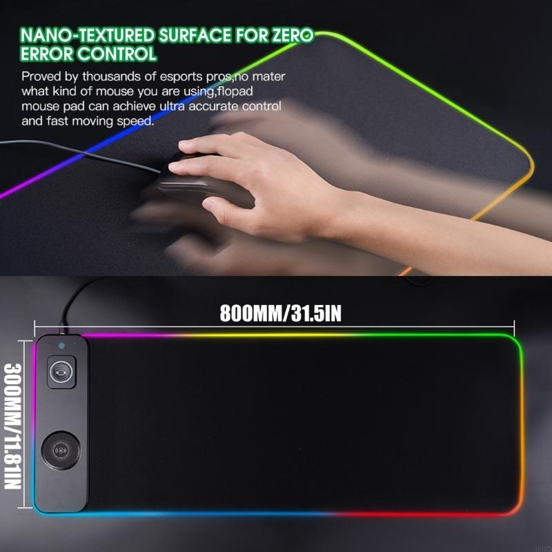 31인치 대형 및 15가지 조명 모드 및 미끄럼 방지  - Mouse Charging Pad 리뷰 및 가격
