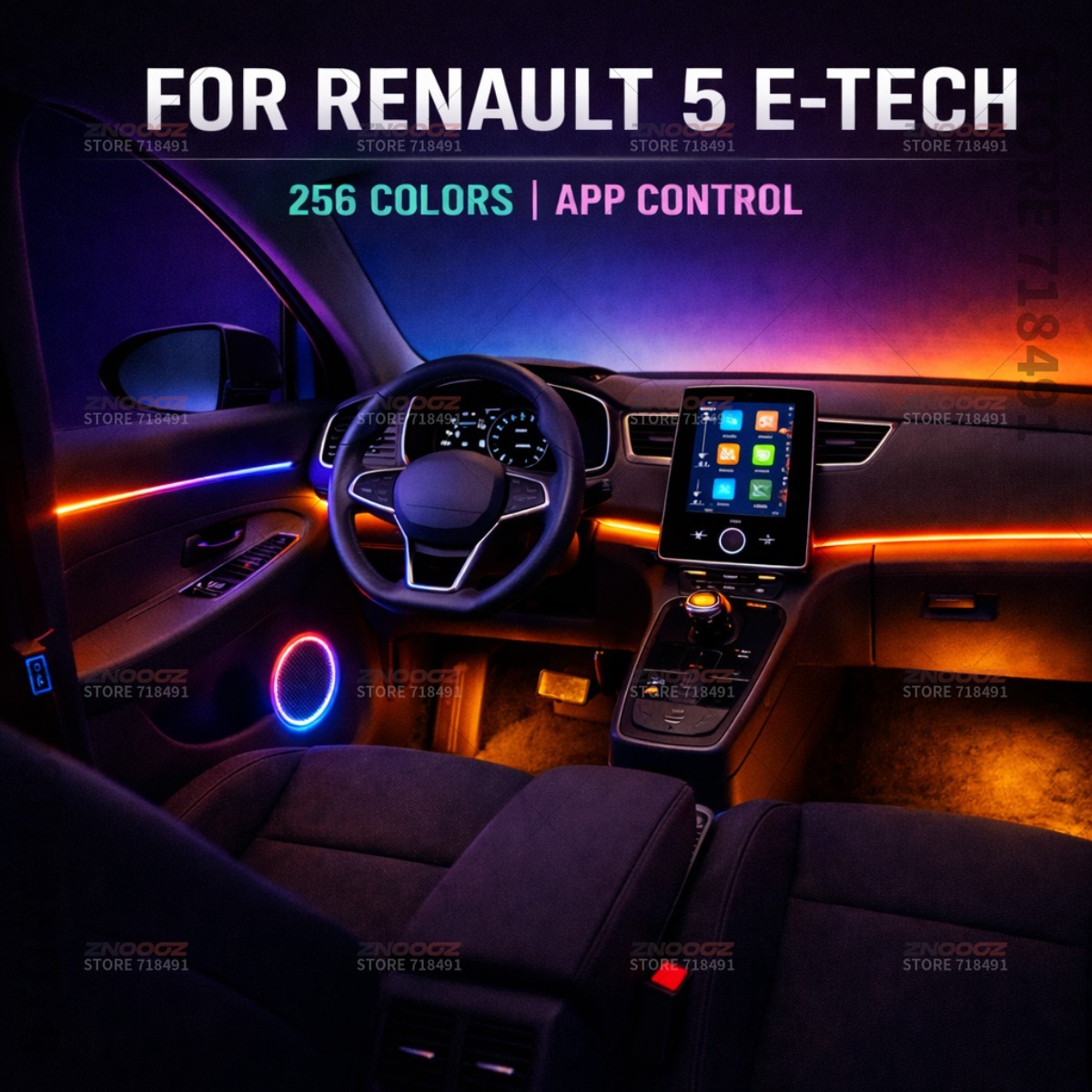 22in1 RGB 자동차 실내 아크릴 무드등 RGB 숨 - Tech Accessories Renault 리뷰 및 가격