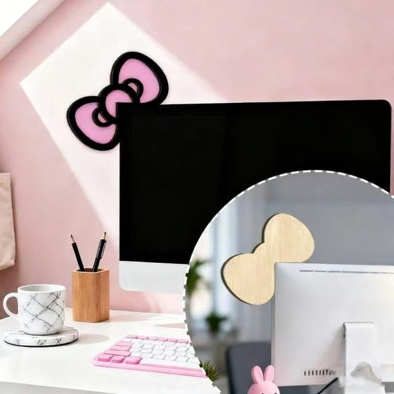 새로운 1/2Pcs 나무 Bowknot PC 액세서리  - Tech Desktop Accessories 리뷰 및 가격