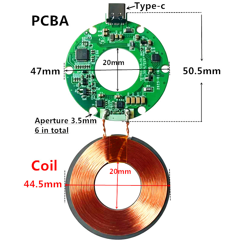 DIY 고속 무선 충전 PCBA 원형 플로잉 마키 LE - Mouse Charging Pad 리뷰 및 가격