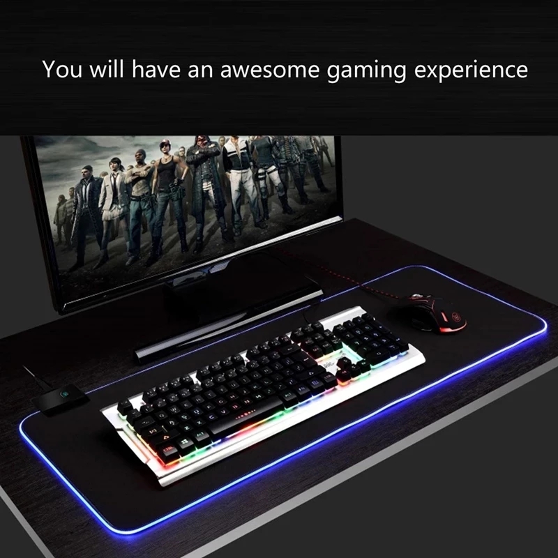 LED 라이트 마우스 패드 RGB 키보드 커버 데스크  - Mouse Charging Pad 리뷰 및 가격