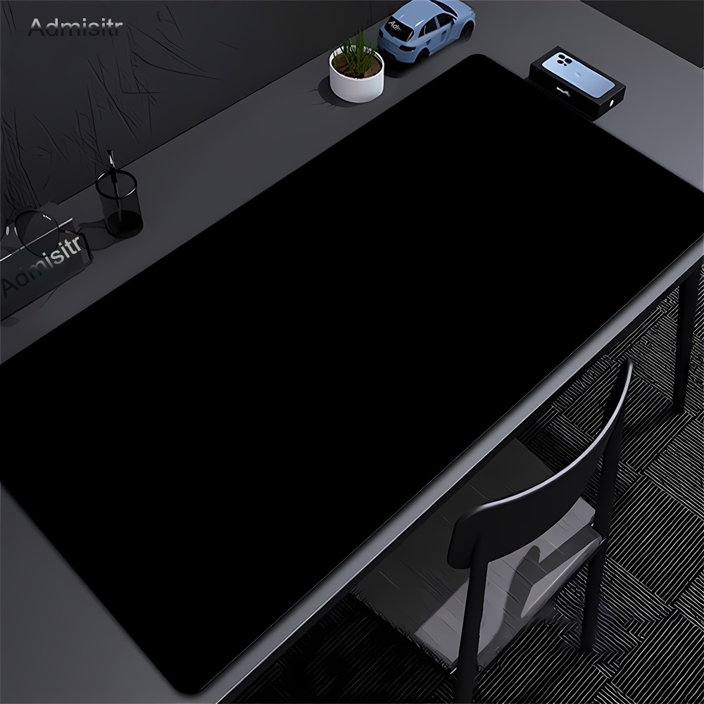 대형 블랙 마우스 패드, 단색 게이밍 매트, 데스크탑  - Tech Desktop Accessories 리뷰 및 가격